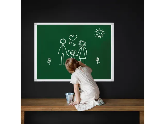 Tableaux effaçable X-tra!Line. Dim: 90 x 180 cm. Laqué, vert