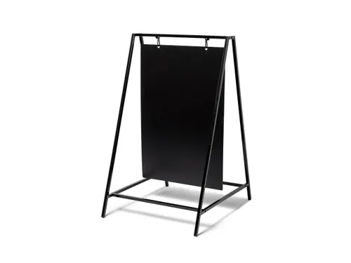 Krijtstoepbord Swing 50x70cm Zwart industrieel frame 15mm