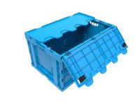 vouwkrat HxLxB 320x600x400mm 66l PP blauw wanden gesloten