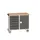 montagetafel 980x1300x600mm multiplexblad 6 laden kast front RAL7016
