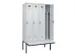 locker met bank,voor scheiding van kleding,HxBxD 2120x1200x815mm,4vak