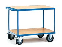 Zware Tafelwagens 2403 600kg 2 Etages 1200x800mm Houten Plaat