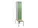 locker voor scheiding van kleding,HxBxD 2120x400x815mm,1vak