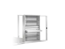 werkplaatskast HxBxD 1950x1200x600mm 3xStalen bodem 3laden slot