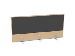 opzetpaneel bureau aanbouw achter NE-esdoorn BN8010-antraciet 1200mm