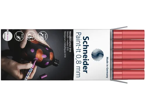 Metallic marker Schneider Paint-It 010 0.8mm rood metallic