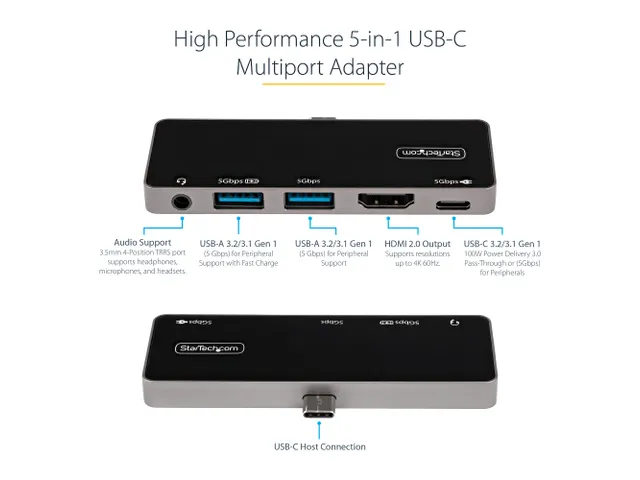 USB C Multiport Adapter USB-C naar 4K 60Hz HDMI 2.0