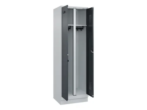 locker voor scheiding van kleding,HxBxD 1950x600x500mm,2vak