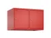 opzetkast,v. locker,2vak.,vak B 400mm,HxBxD 500x800x500mm,cilinderslot