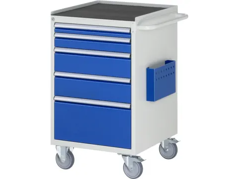 gereedschapswagen 975x580x650mm metaalblad 450kg 5 laden RAL5010