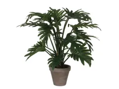 Kunstplant Mica Philodendron selloum groen in pot 50x60cm