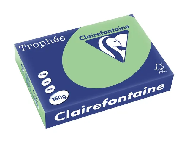 Trophée Pastel gekleurd papier A4 160 gram 250vel Natuurgroen