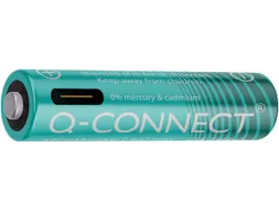 Q-CONNECT USB-C herlaadbare batterijen AAA, blister van 4 stuks