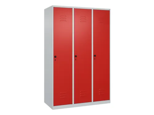 locker voor scheiding van kleding,HxBxD 1850x1200x500mm,3vak