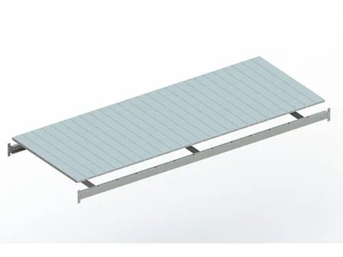 legbord van plaatstaal,v. breedvakstelling,BxD 2600x1050mm