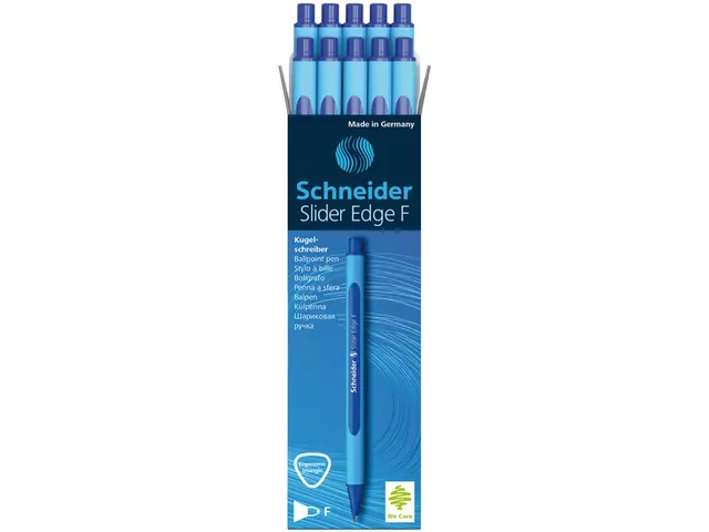 Balpen Schneider Slider Edge fijn blauw