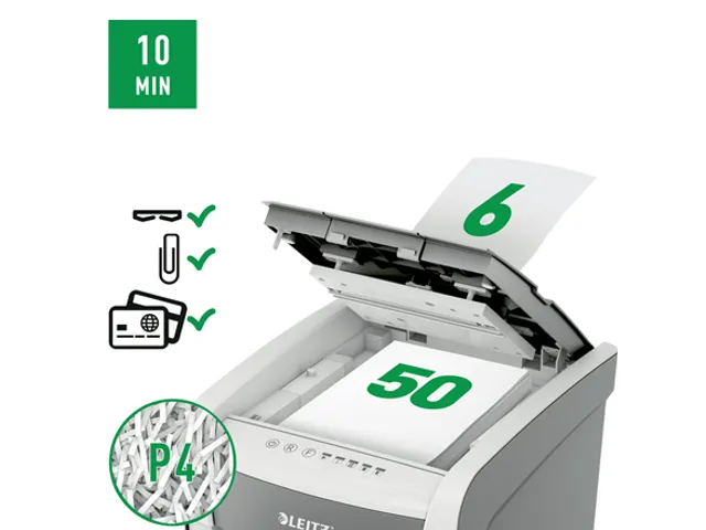 Papiervernietiger Leitz IQ Auto+ Small Office 50X P4 snippers 4x28mm