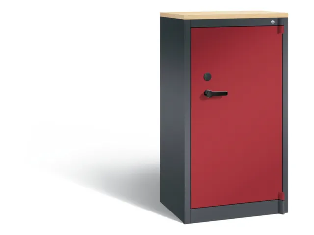 veiligheidskast voor op kantoor,HxBxD 1226x650x500mm,2niveaus,3 OH