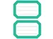 Boek Etiket Herma 5716 82x55mm Groene rand gelinieerd 12 stuks
