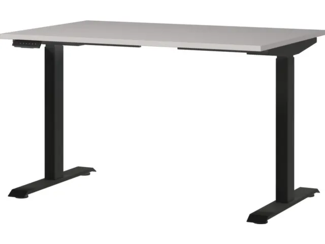 Elektrisch ihv bureau,HxBxD 720-1200x1200x800mm,blad decor kasjmier