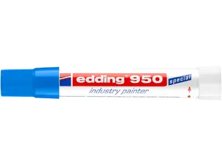 Viltstift edding 950 pastamarker industry rond 10mm blauw - 3