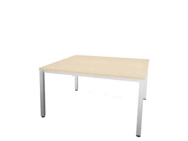 vergadertafel,HxBxD 740x1400x1400mm,hoekig,NE-esdoorn