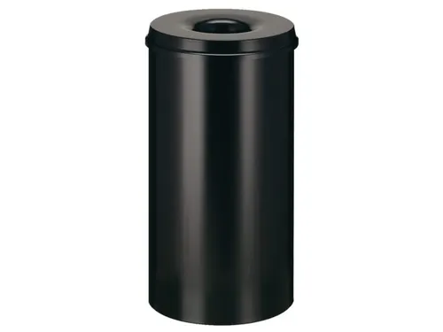 Papierbak met Vlamdover 80 liter 465mm x 54cm Zwart
