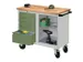 Établi Mobile Charge Maxi. 400Kg Tôle D'acier Ral7035 Façade Ral601