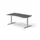 Elektrisch ihv bureau,HxBxD 650-1310x1600x900/800mm,blad donkergrijs