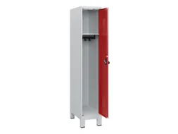 schoollocker,HxBxD 1630x300x500mm,1vak,vak B 300mm,draaigrendel,voeten
