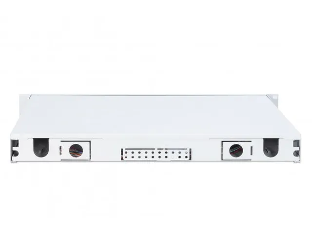 LWL-splicebox 1U uitgerust 24x LC DX OS2 incl. splicecassette