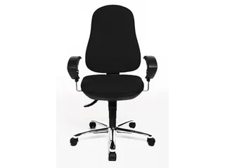 bureaustoel Support SY, zwart, basis uit chroom - 3