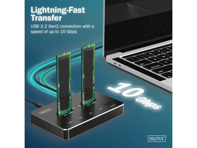 NVMe kloonstation USB3.1 Gen2 Type-C NVMe M.2 SSD behuizing