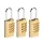 OUTLET SET Van 3 Cijferhangsloten 20mm