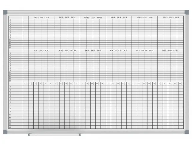 Maand- / Jaarplanner Magnetisch MAULstandard 60x90cm
