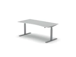 Elektrisch ihv bureau,HxBxD 650-1310x1800x900/800mm,blad wit - 1