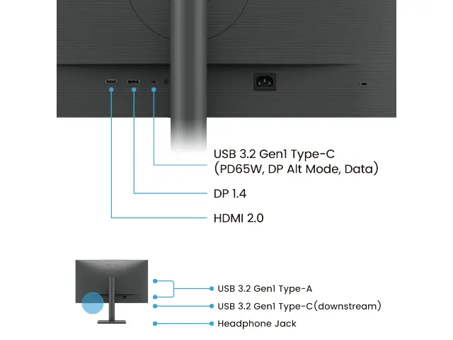 BenQ RD270Q 27 inch WQHD programmeermonitor 144 Hz met USB-C