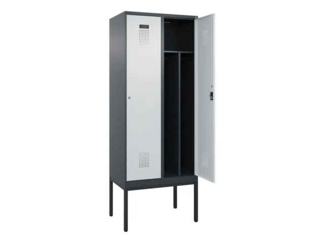 locker voor scheiding van kleding,HxBxD 2120x800x500mm,2vak
