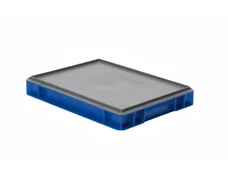 Euronorm-stapelbak 7l 75x400x300mm Wanden/bodem Gesloten Blauw - 3