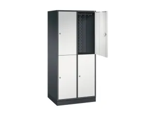 grootvolume garderobekast,RAL 7021/RAL 7035,HxBxD 1950x820x600mm - 1