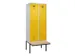 locker met bank,voor scheiding van kleding,HxBxD 2120x800x815mm,2vak