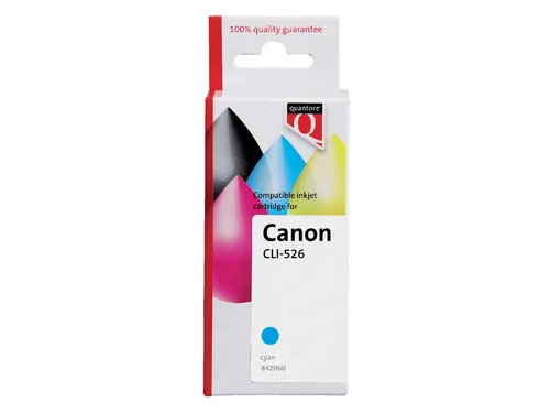 Inktcartridge Quantore alternatief tbv Canon CLI-526 4541B001 blauw