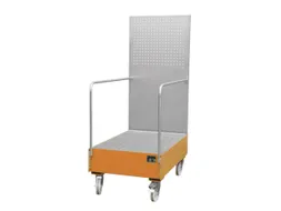 Verrijdbare Opvangbak,V. 2X200L Vat,Opvangvol. 215L