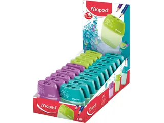Puntenslijper Maped Shaker 2-gaats display à 20 stuks assorti - 3