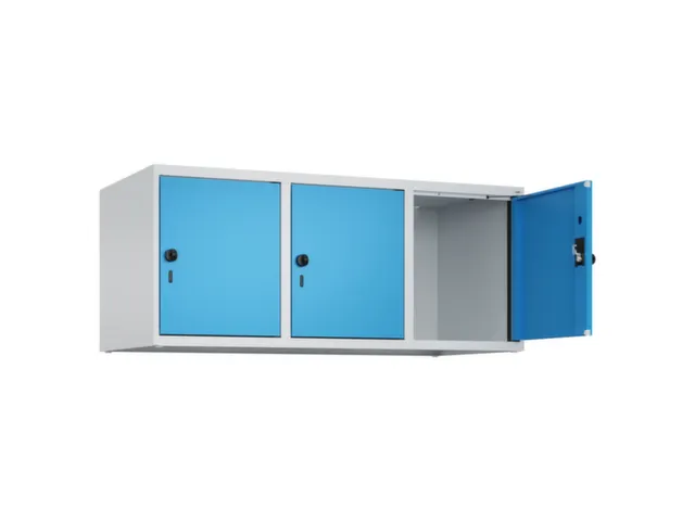 opzetkast,v. locker,3vak.,vak B 400mm,HxBxD 500x1200x500mm