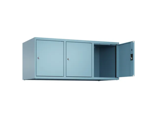 opzetkast,v. locker,3vak.,vak B 400mm,HxBxD 500x1200x500mm