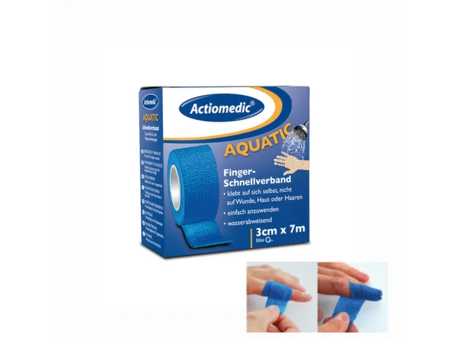Snelverband Waterafstotend Elastisch Lb 7mx30mm Blauw