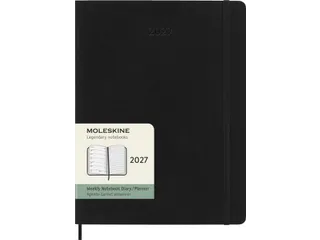 Agenda 2027 Moleskine 12M Planner Weekly 7dag/1pagina xl sc black - 2