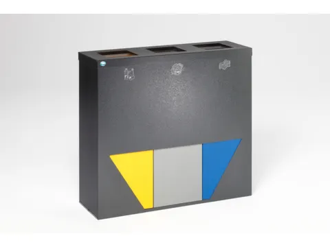 afvalverzamelstation,3x89l,HxBxD 933x1027x330mm,3opening(en)