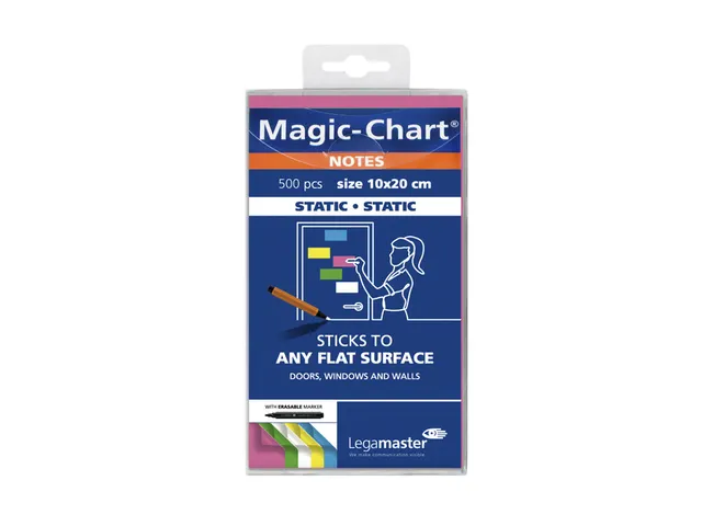 Legamaster Magic-Chart Notes 10x20cm assorti 500 vel